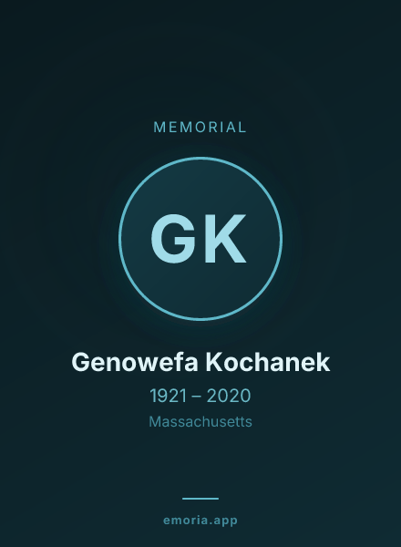 Memorial portrait of Genowefa Kochanek