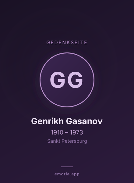 Gedenkportrait von Genrikh Gasanov