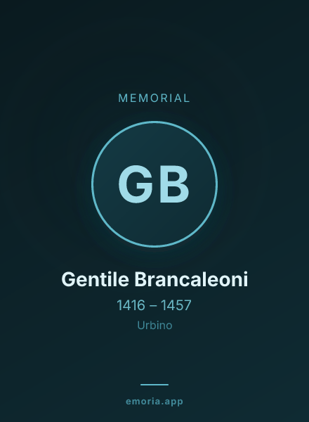 Memorial portrait of Gentile Brancaleoni