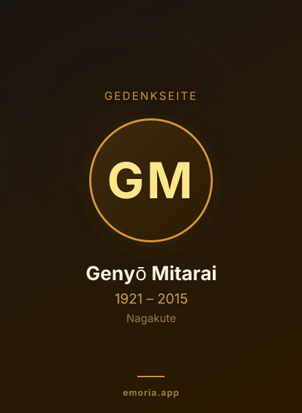 Gedenkportrait von Genyō Mitarai