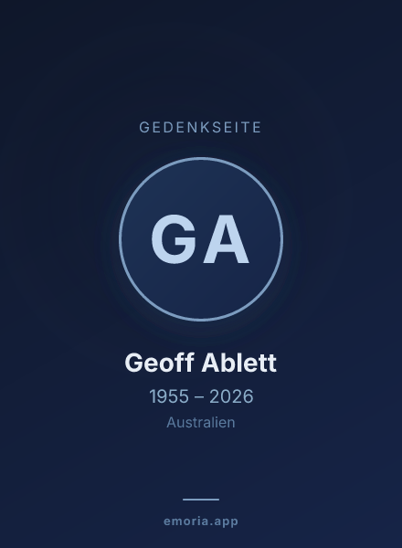 Gedenkportrait von Geoff Ablett