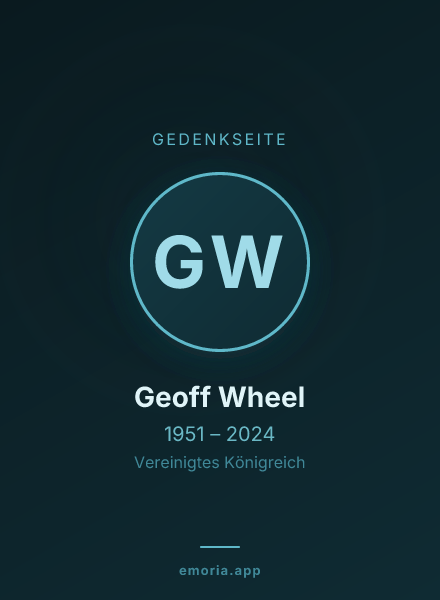 Gedenkportrait von Geoff Wheel