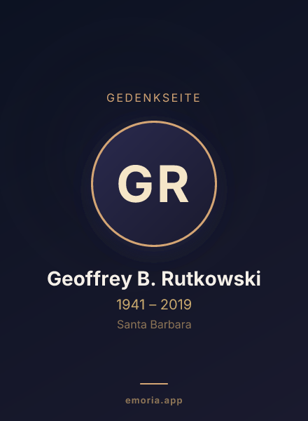 Gedenkportrait von Geoffrey B. Rutkowski