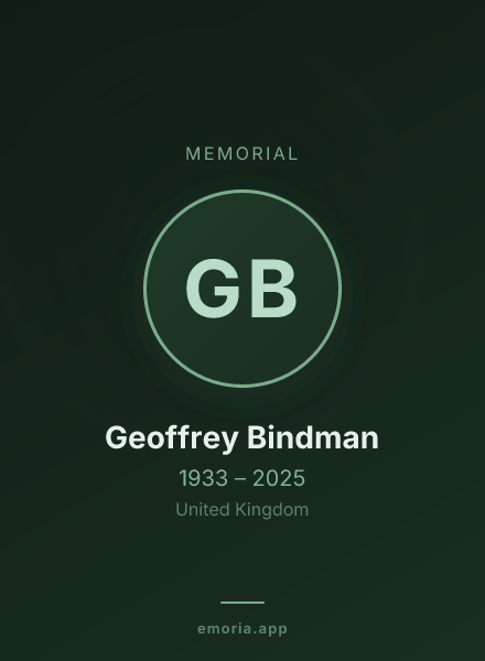 Memorial portrait of Geoffrey Bindman