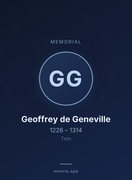 Memorial portrait of Geoffrey de Geneville