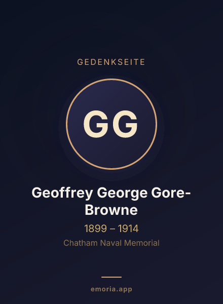 Gedenkportrait von Geoffrey George Gore-Browne