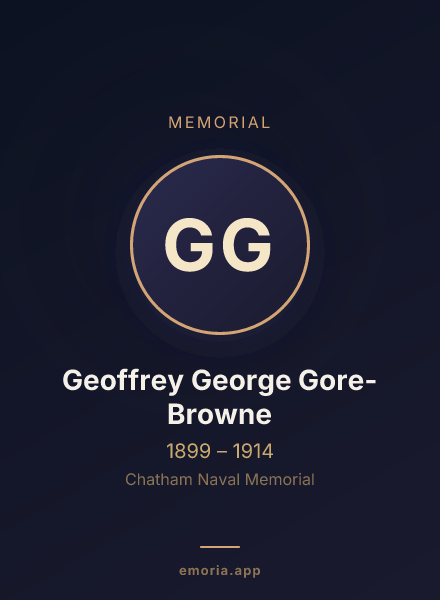 Memorial portrait of Geoffrey George Gore-Browne