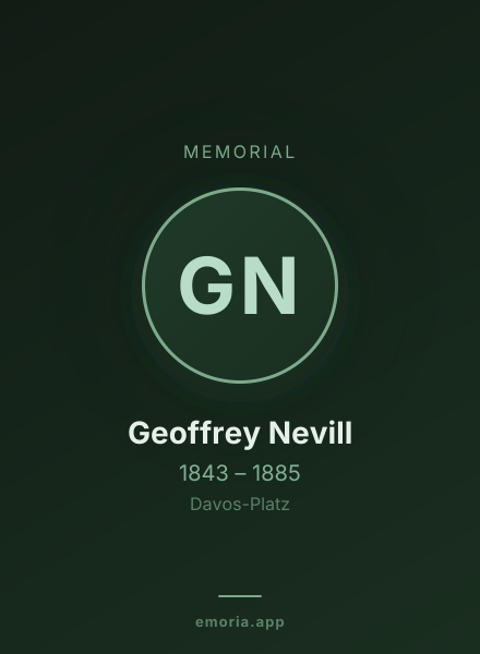 Memorial portrait of Geoffrey Nevill