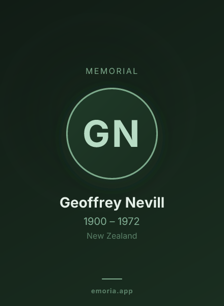 Memorial portrait of Geoffrey Nevill