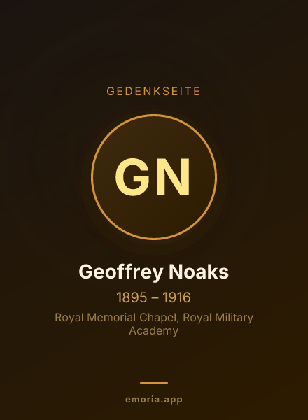 Gedenkportrait von Geoffrey Noaks