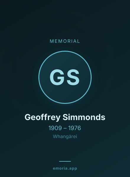 Memorial portrait of Geoffrey Simmonds
