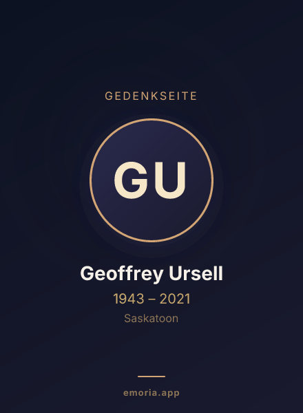 Gedenkportrait von Geoffrey Ursell