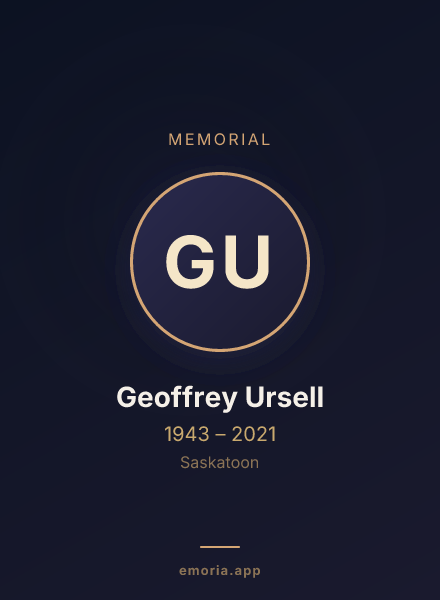Memorial portrait of Geoffrey Ursell