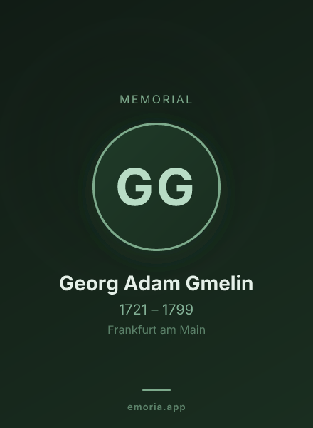 Memorial portrait of Georg Adam Gmelin