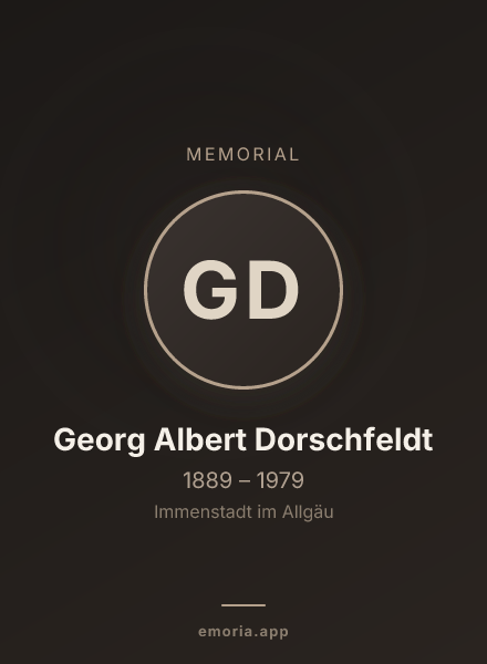 Memorial portrait of Georg Albert Dorschfeldt