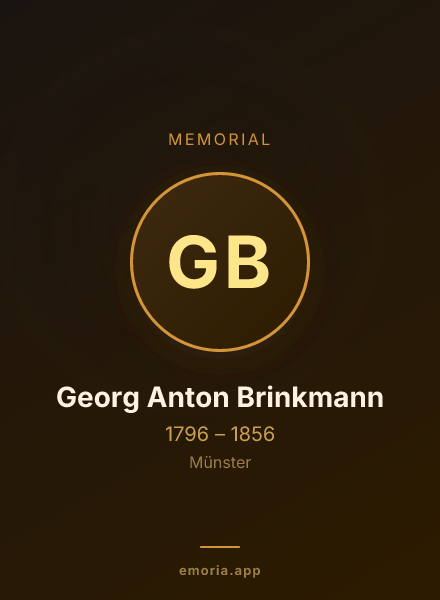 Memorial portrait of Georg Anton Brinkmann