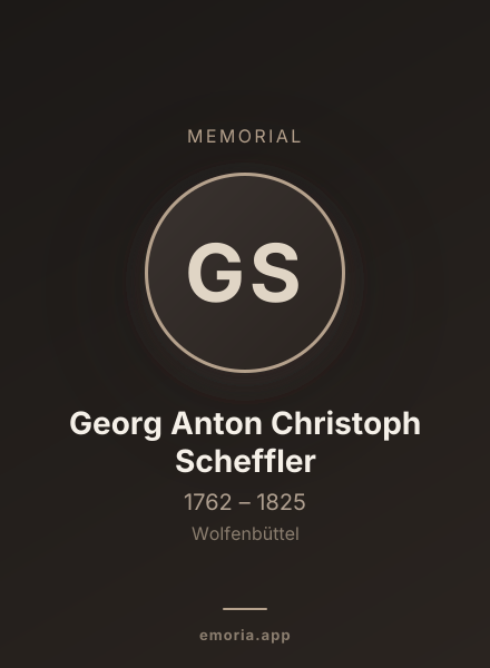 Memorial portrait of Georg Anton Christoph Scheffler