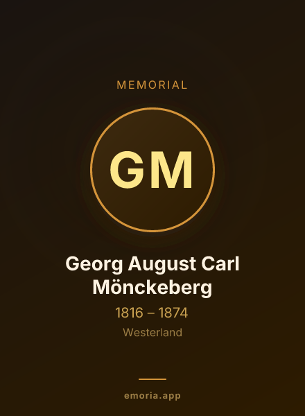 Memorial portrait of Georg August Carl Mönckeberg