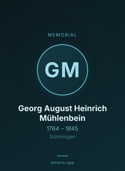 Memorial portrait of Georg August Heinrich Mühlenbein