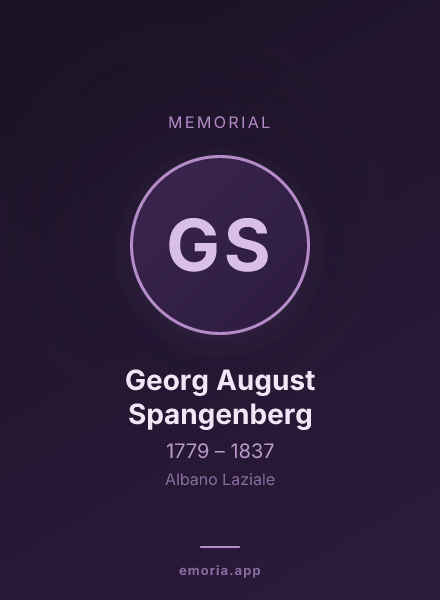 Memorial portrait of Georg August Spangenberg