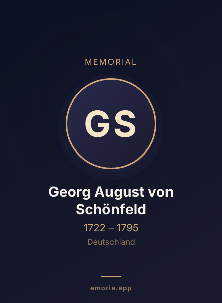 Memorial portrait of Georg August von Schönfeld