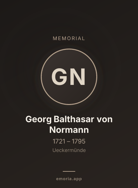 Memorial portrait of Georg Balthasar von Normann