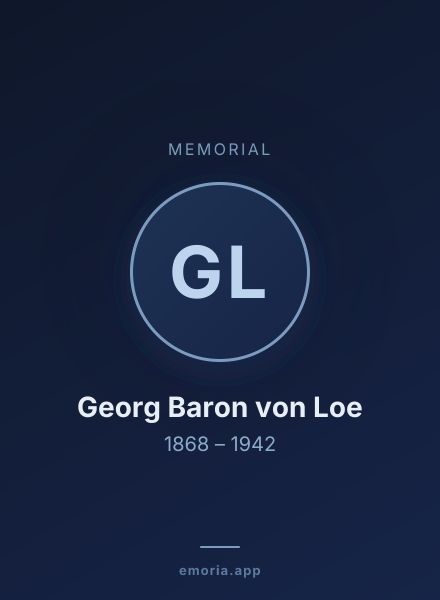 Memorial portrait of Georg Baron von Loe