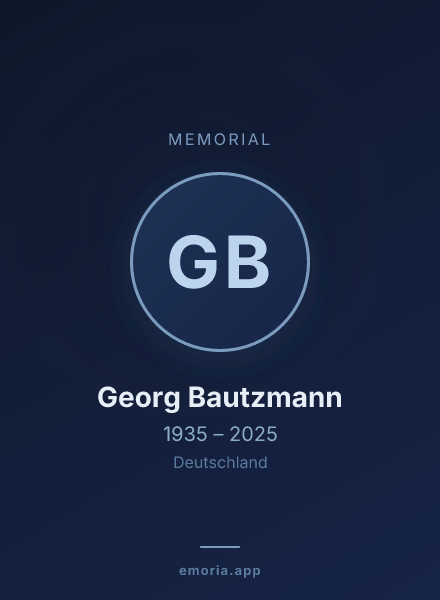 Memorial portrait of Georg Bautzmann