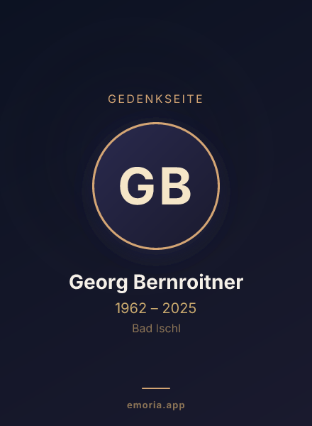 Gedenkportrait von Georg Bernroitner