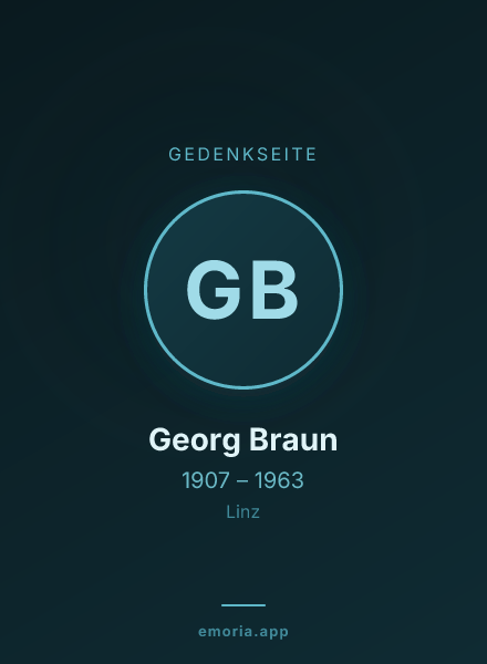 Gedenkportrait von Georg Braun