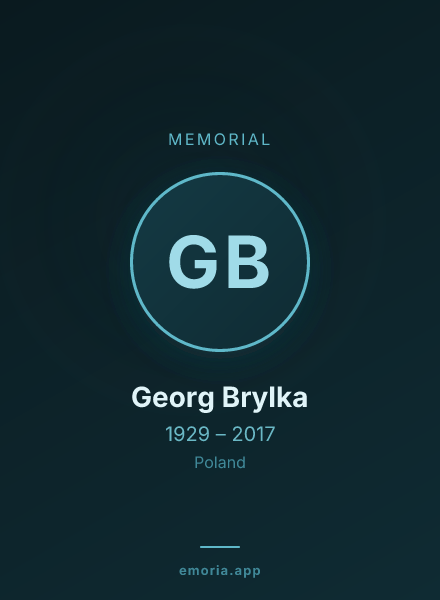 Memorial portrait of Georg Brylka
