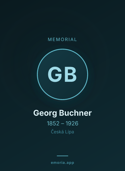 Memorial portrait of Georg Buchner