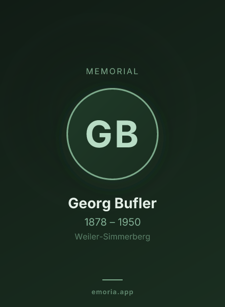 Memorial portrait of Georg Bufler
