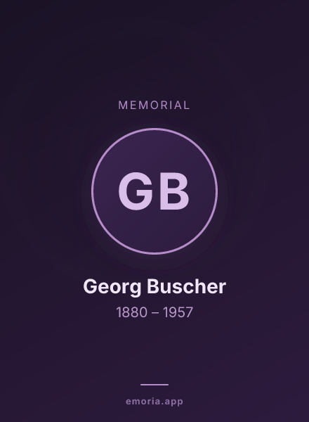 Memorial portrait of Georg Buscher