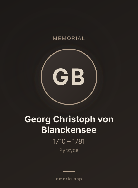 Memorial portrait of Georg Christoph von Blanckensee