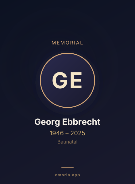 Memorial portrait of Georg Ebbrecht