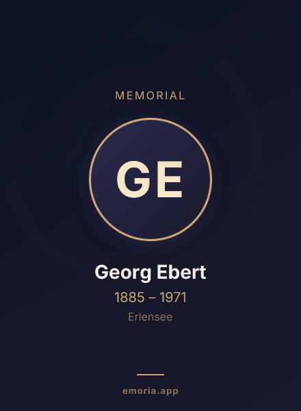 Memorial portrait of Georg Ebert