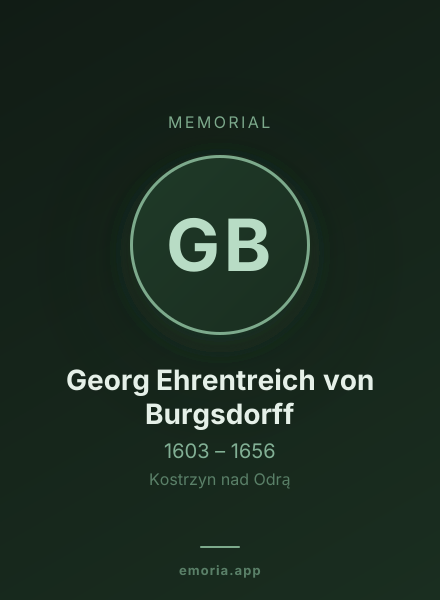 Memorial portrait of Georg Ehrentreich von Burgsdorff