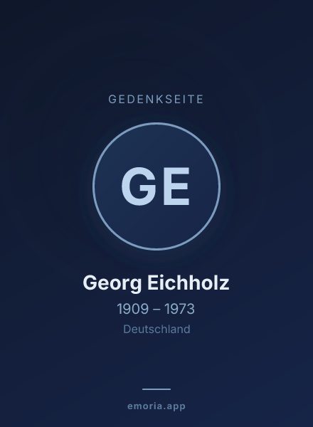 Gedenkportrait von Georg Eichholz