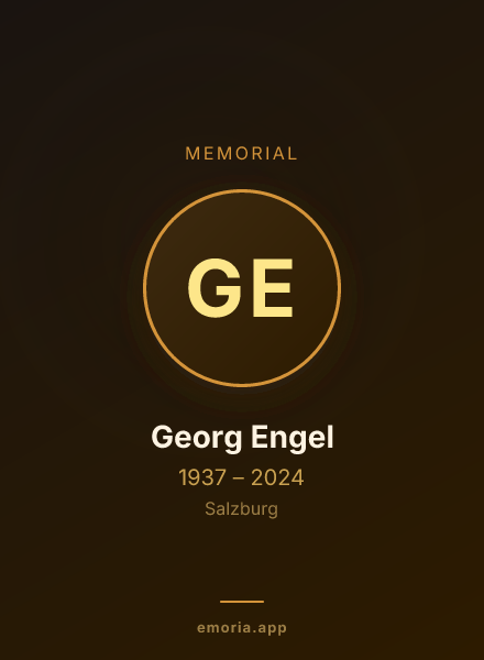 Memorial portrait of Georg Engel