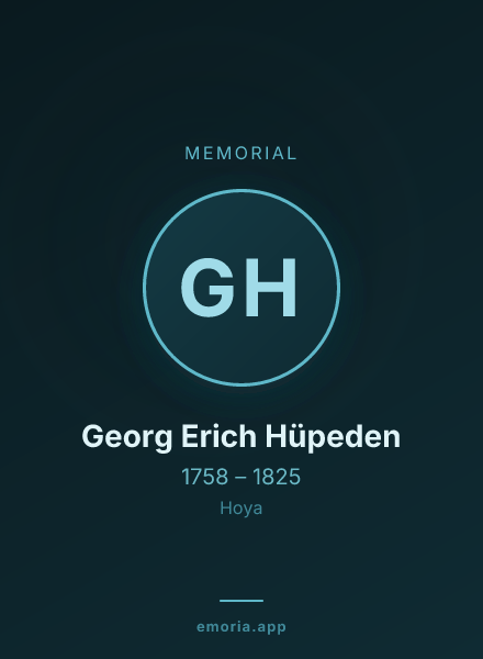 Memorial portrait of Georg Erich Hüpeden