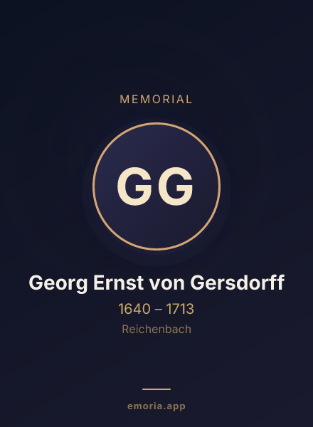 Memorial portrait of Georg Ernst von Gersdorff