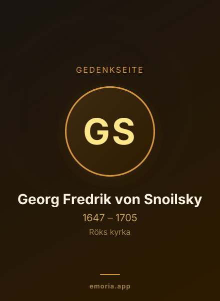Gedenkportrait von Georg Fredrik von Snoilsky