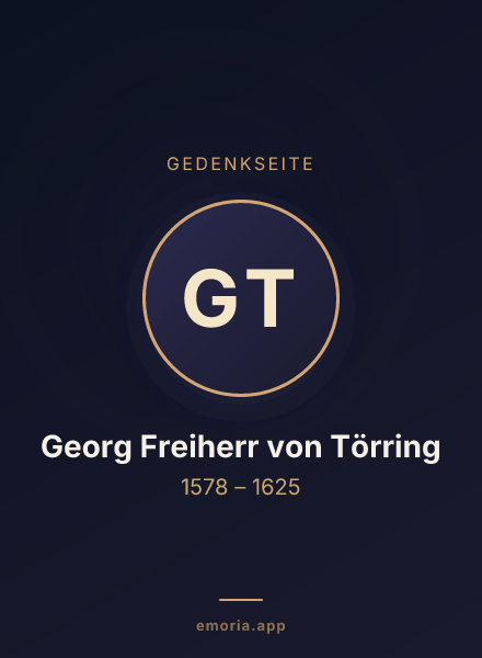 Gedenkportrait von Georg Freiherr von Törring