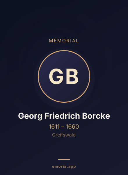Memorial portrait of Georg Friedrich Borcke