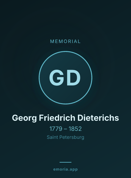 Memorial portrait of Georg Friedrich Dieterichs