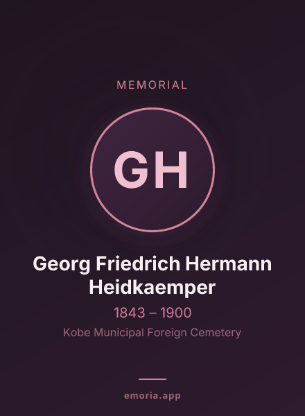 Memorial portrait of Georg Friedrich Hermann Heidkaemper