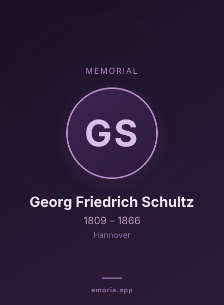 Memorial portrait of Georg Friedrich Schultz