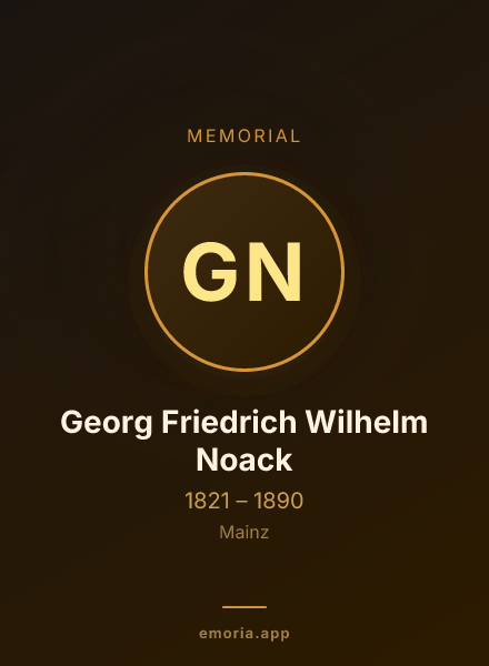 Memorial portrait of Georg Friedrich Wilhelm Noack