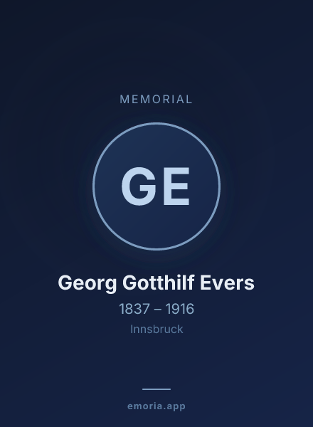 Memorial portrait of Georg Gotthilf Evers